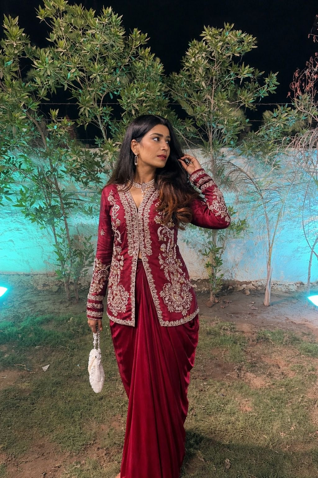 New Super Trending Party Wear Koti with dhoti Lehenga