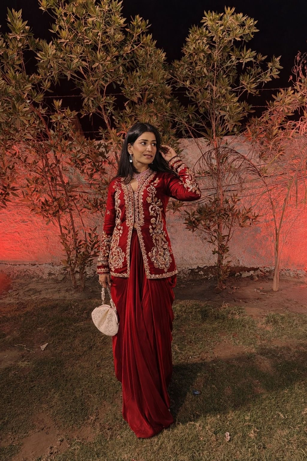 New Super Trending Party Wear Koti with dhoti Lehenga