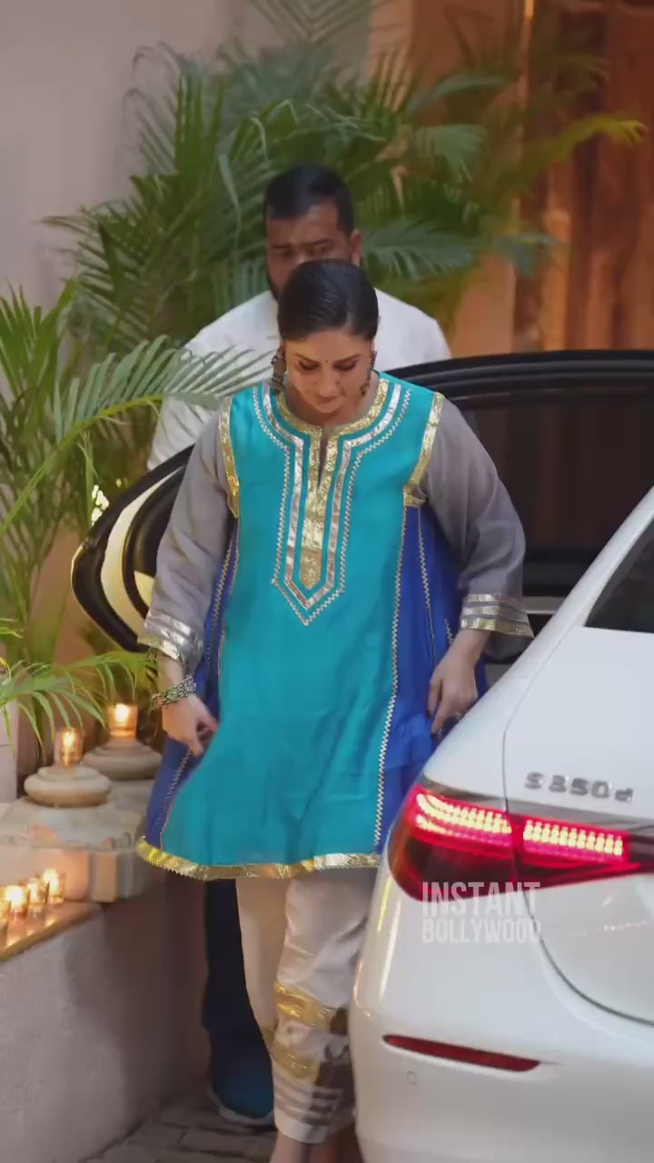 Celebrity Inspired Pure Chanderi Elegance Festive Luxe Kurta